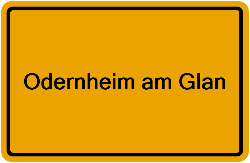 Handelsregisterauszug Odernheim am Glan